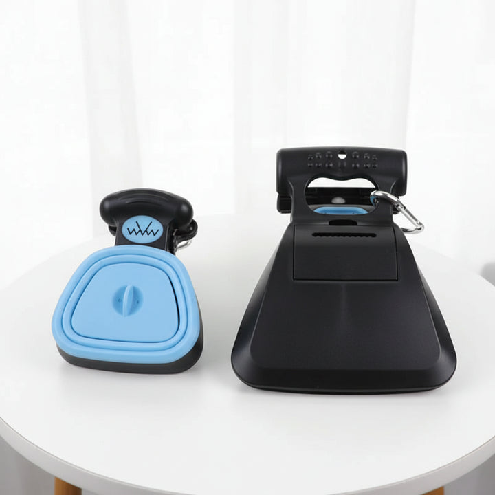 Foldable Pet Waste Scooper with Bags – Hygienic & Effortless Cleaning