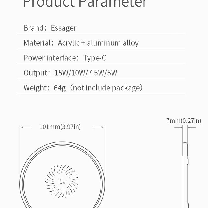 Carregador Ava sem fio