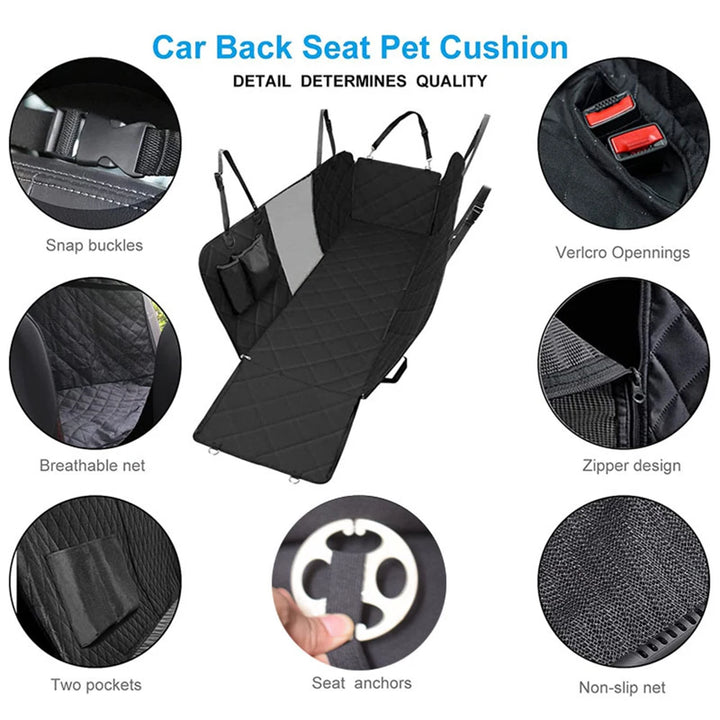 Pet rear seat cover for car