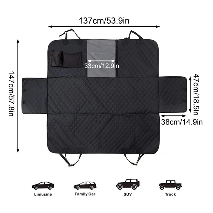 Pet rear seat cover for car