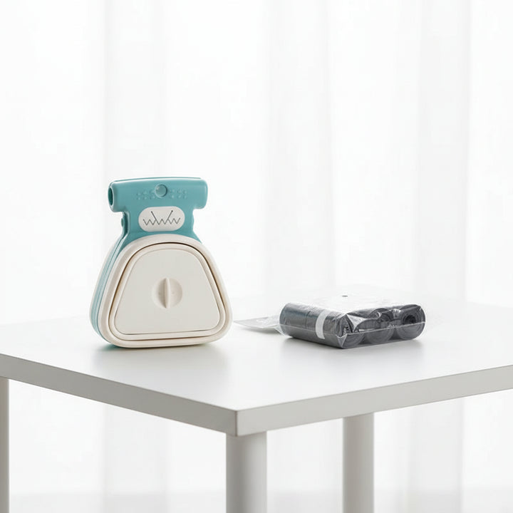 Foldable Pet Waste Scooper with Bags – Hygienic & Effortless Cleaning