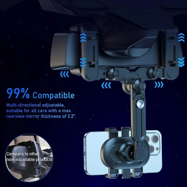 360° Achteruitkijkspiegelhouder voor Telefoon