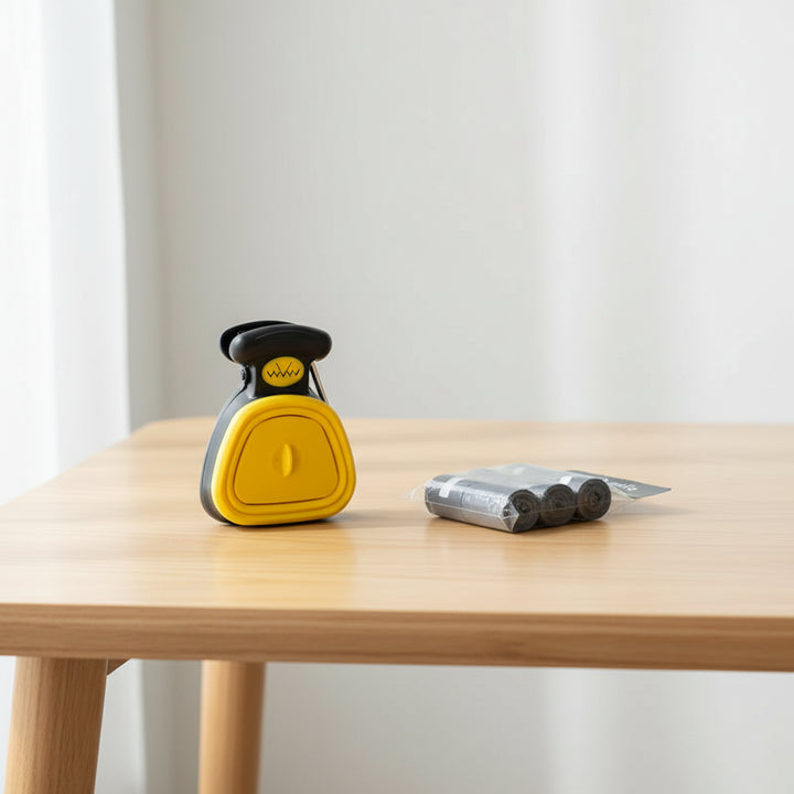 Foldable Pet Waste Scooper with Bags – Hygienic & Effortless Cleaning